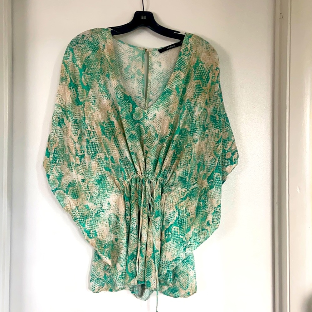 Ark & Co Animal Print Romper